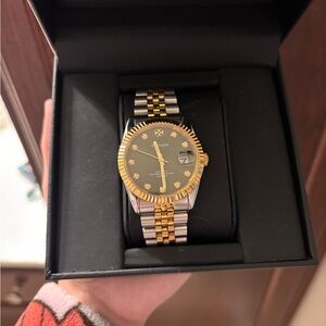 Men's Gold and Silver Watch